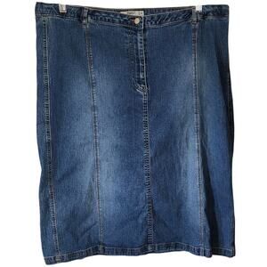 Zhenzi Midi Denim Jean Pencil Skirt Size 50